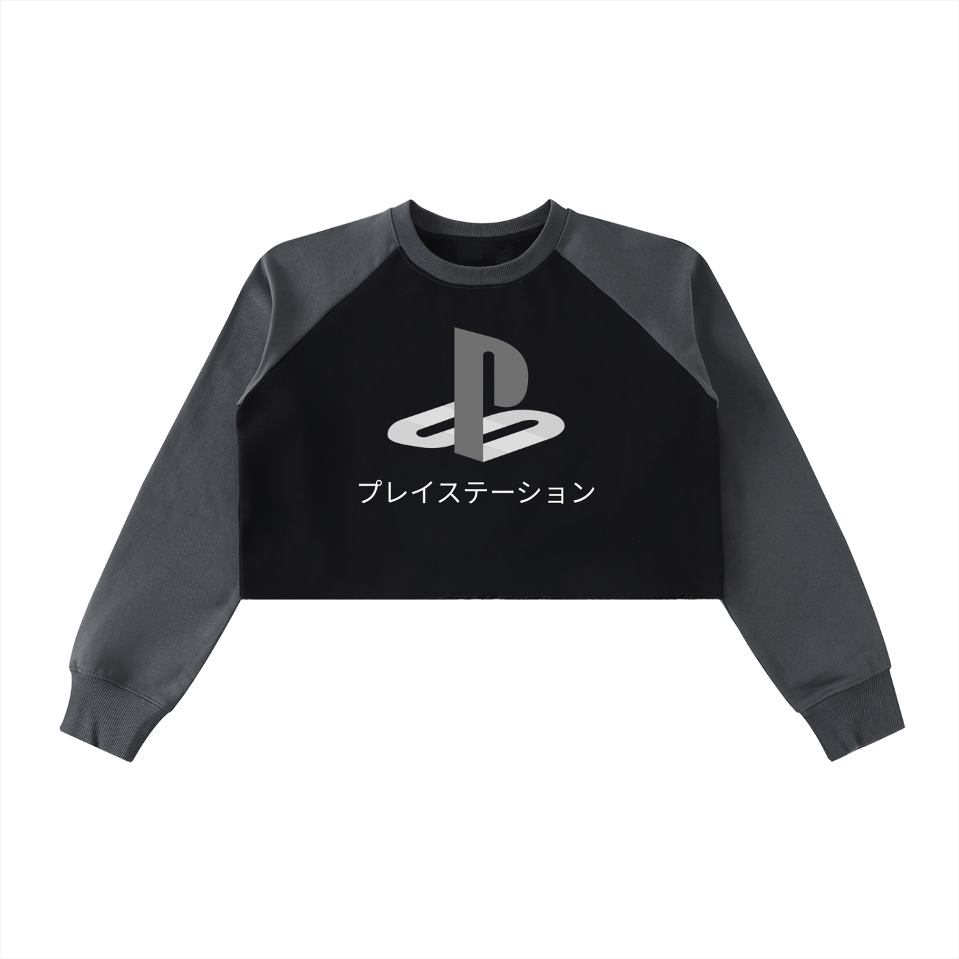 Piano Dropping Crop Sweatshirt
