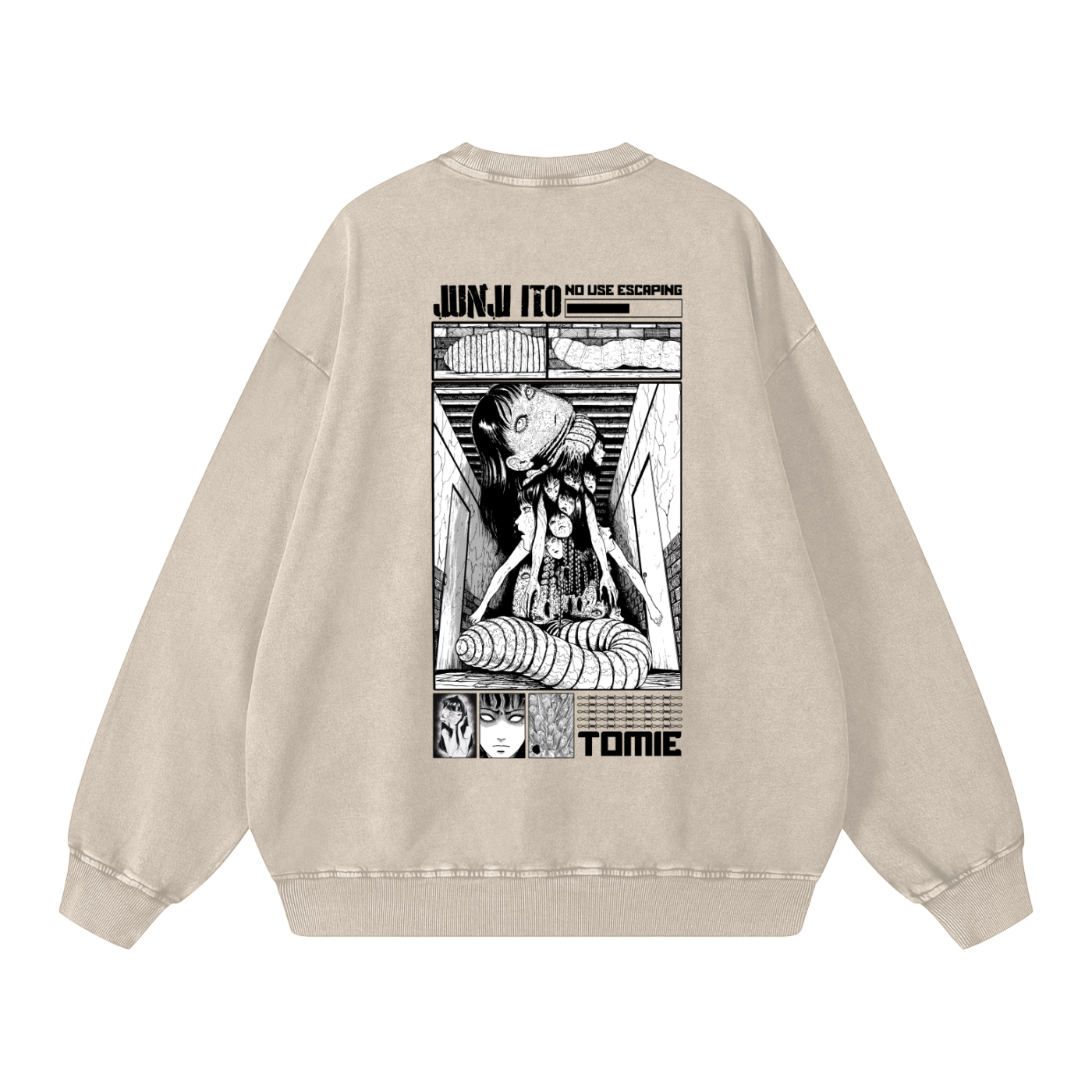 Horrific Obsession Oversized Vintage Sweatshirt