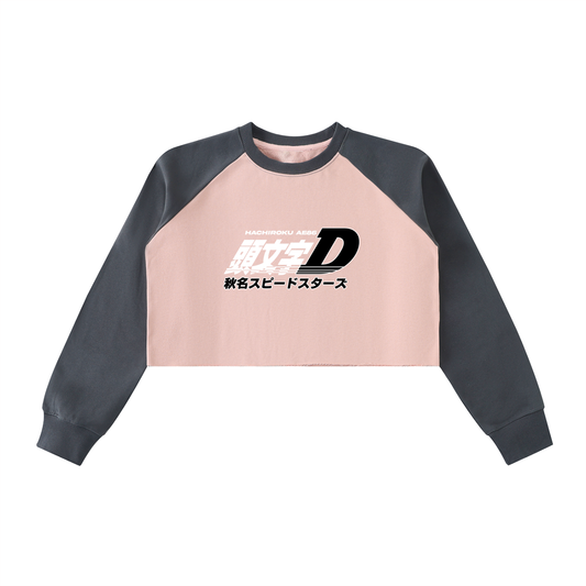 Initial D Crop Sweatshirt