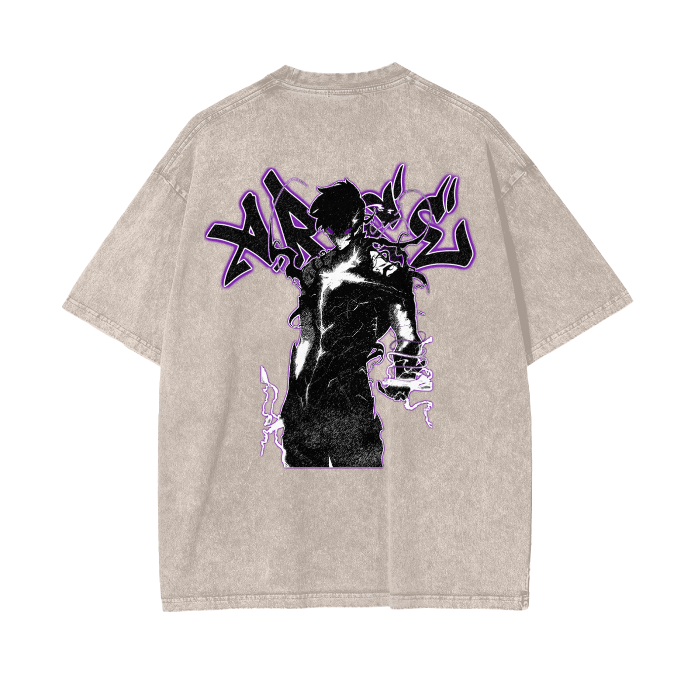 Shadow Monarch Oversized Vintage T-Shirt