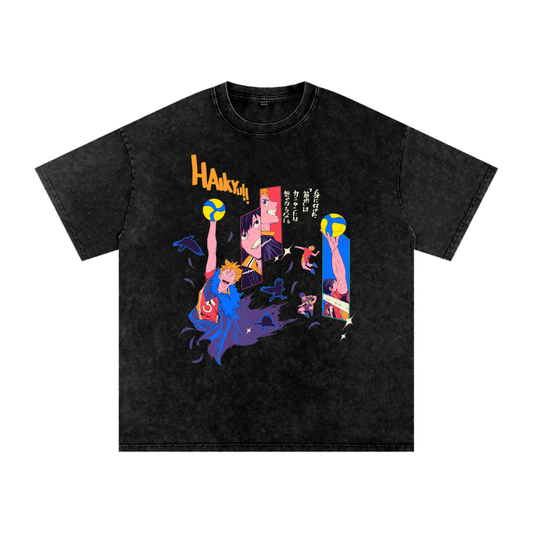 Hinata's Flight - Streetwear Acid Wash