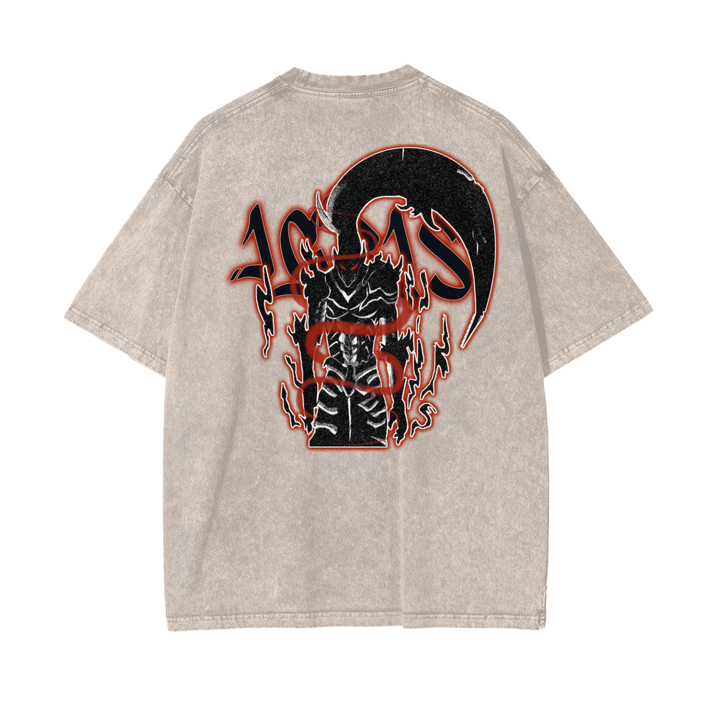 Fallen Knight Oversized Vintage T-Shirt