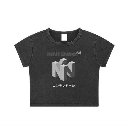 Snow Washed Crop Top