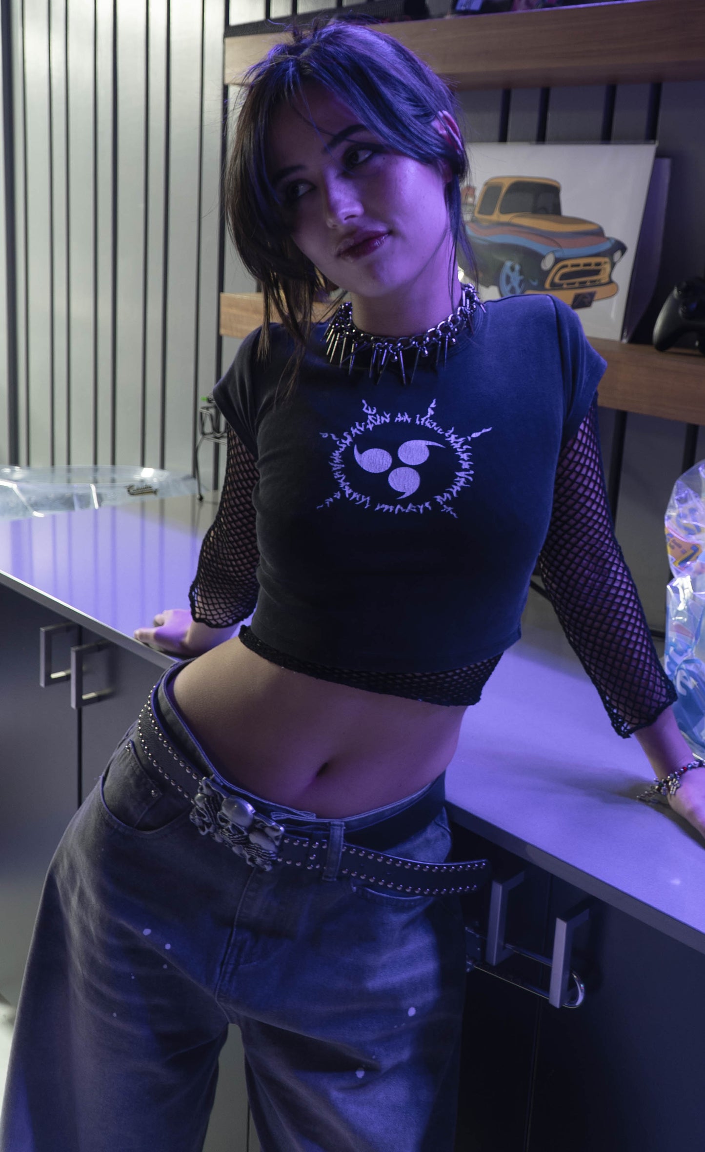 Curse Jutsu Tight Crop Top - ChibiBytes