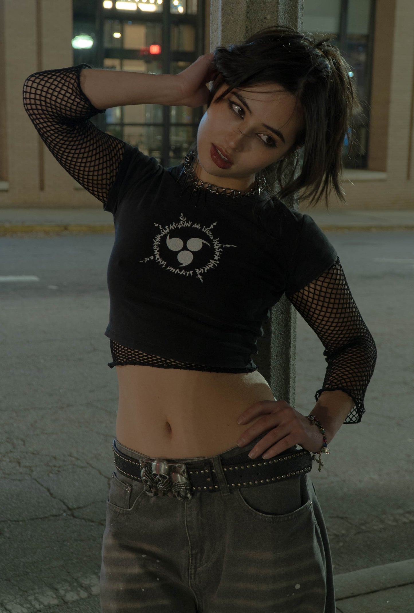 Curse Jutsu Tight Crop Top - ChibiBytes
