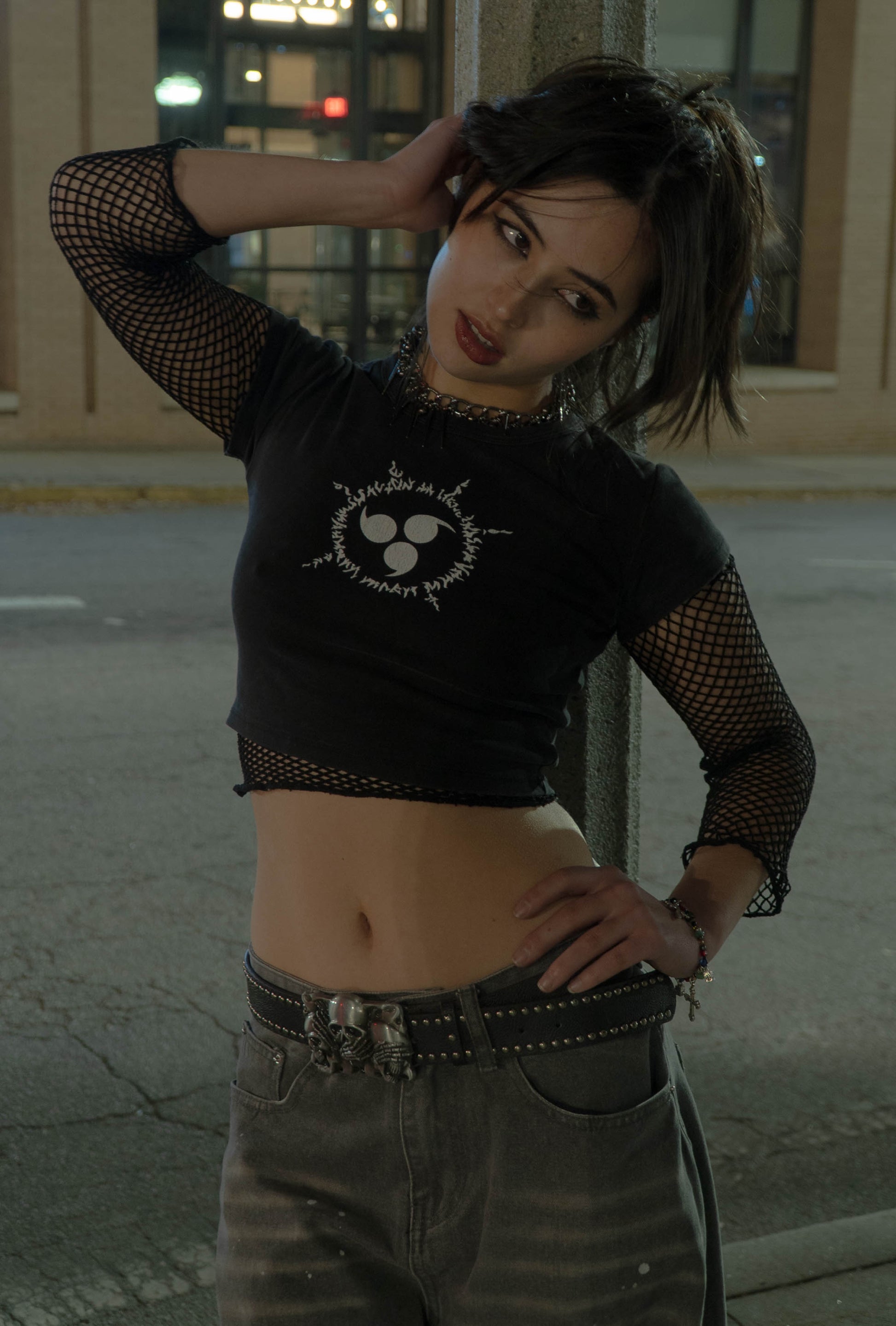 Curse Jutsu Tight Crop Top - ChibiBytes